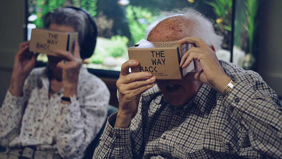 Seniors revisiting earlier times with the help of virtual reality technology