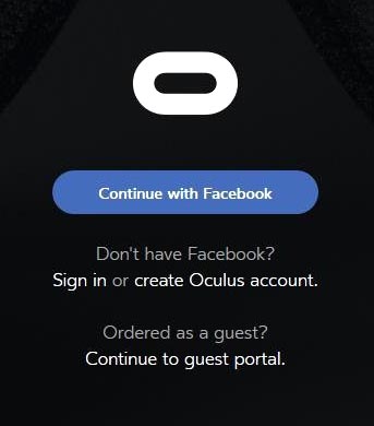 Oculus now requires a Facebook account to operate.