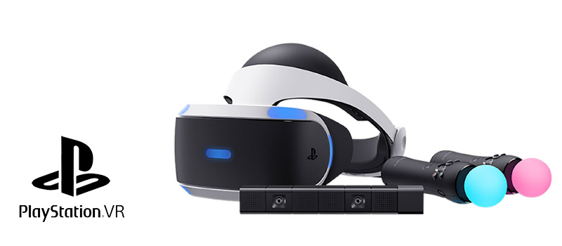 PlayStation VR Headset with controllers and camera